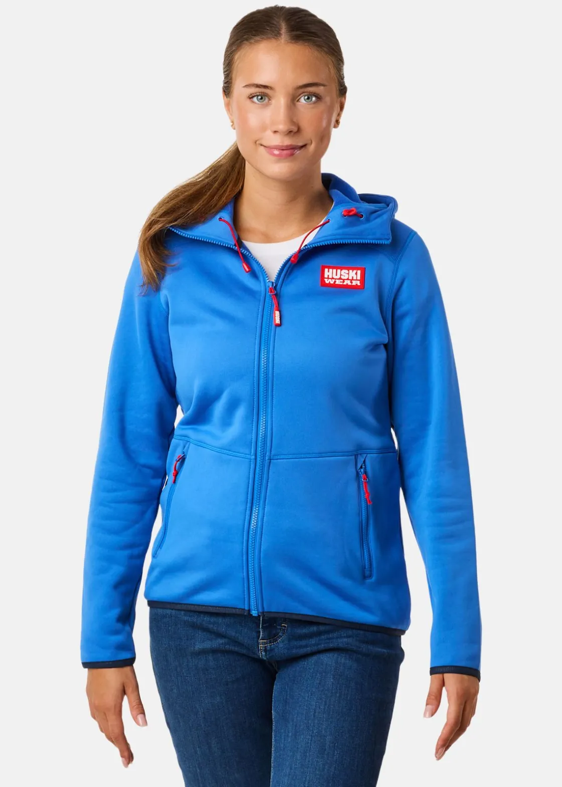 Sale Huski Wear W MID HOOD JACKET Azure Blue