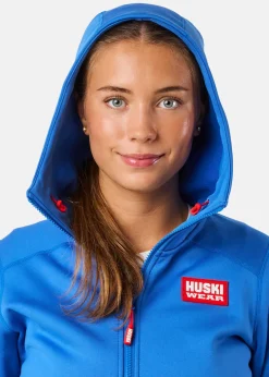 Sale Huski Wear W MID HOOD JACKET Azure Blue