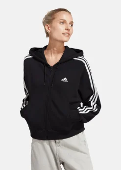 New Adidas W 3S FT FZ S HD BLACK/WHITE