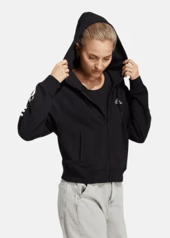 New Adidas W 3S FT FZ S HD BLACK/WHITE