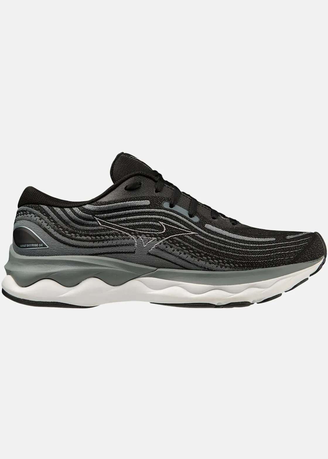 Online Mizuno WAVE SKYRISE 4 Black/White/Stormy Weather
