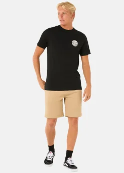 Discount Rip Curl WETTIE ICON TEE BLACK