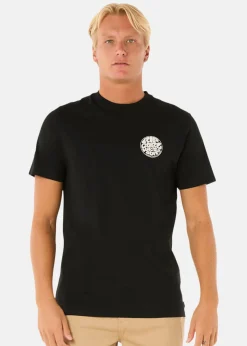 Discount Rip Curl WETTIE ICON TEE BLACK