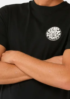 Discount Rip Curl WETTIE ICON TEE BLACK