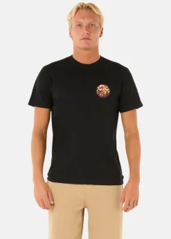Hot Rip Curl WETTIE PASSAGE ICON TEE BLACK