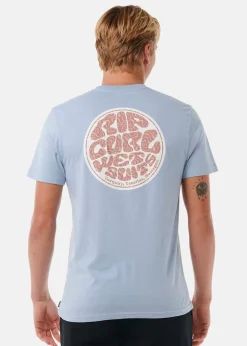 Clearance Rip Curl WETTIE PASSAGE ICON TEE SPRAY BLUE