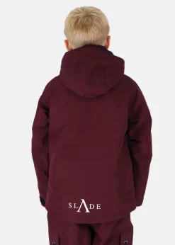 Clearance Slade Whistler Shell Jacket JR Burgundy