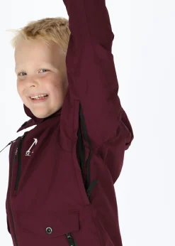 Clearance Slade Whistler Shell Jacket JR Burgundy