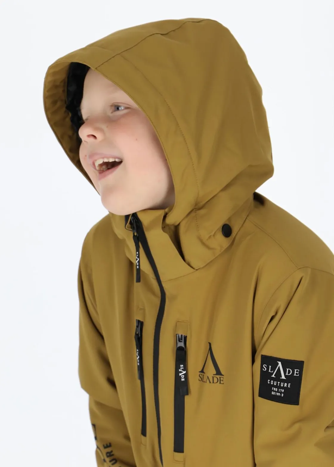 New Slade Whistler Shell Jacket JR Khaki