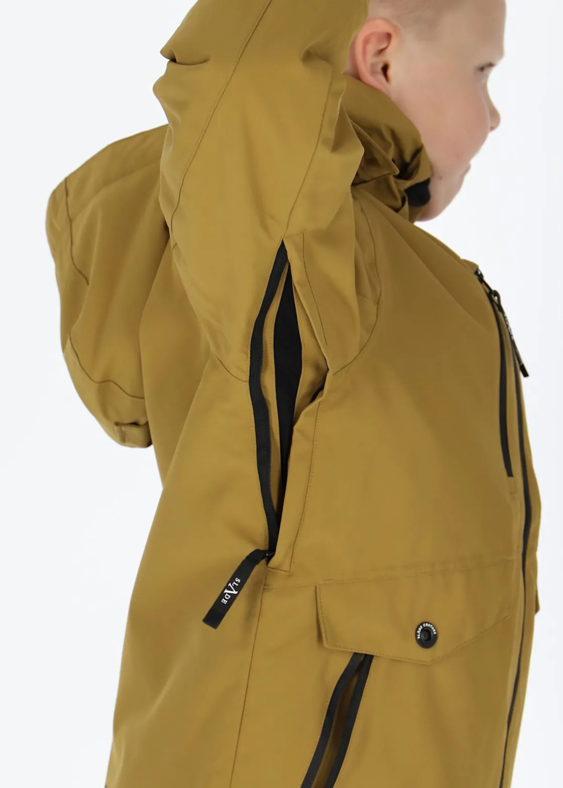 New Slade Whistler Shell Jacket JR Khaki