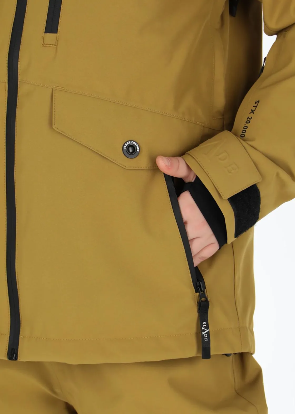 New Slade Whistler Shell Jacket JR Khaki