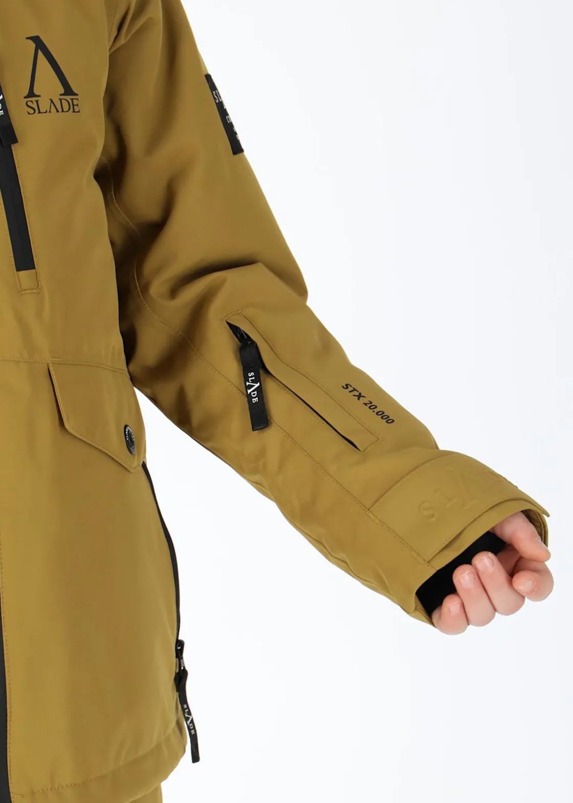 New Slade Whistler Shell Jacket JR Khaki