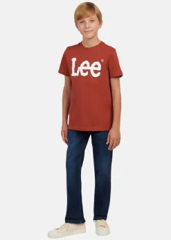 Outlet Lee Kids WOBBLY GRAPHIC T-SHIRT Burnt Henna