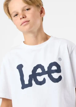 Outlet Lee Kids WOBBLY GRAPHIC T-SHIRT Bright White