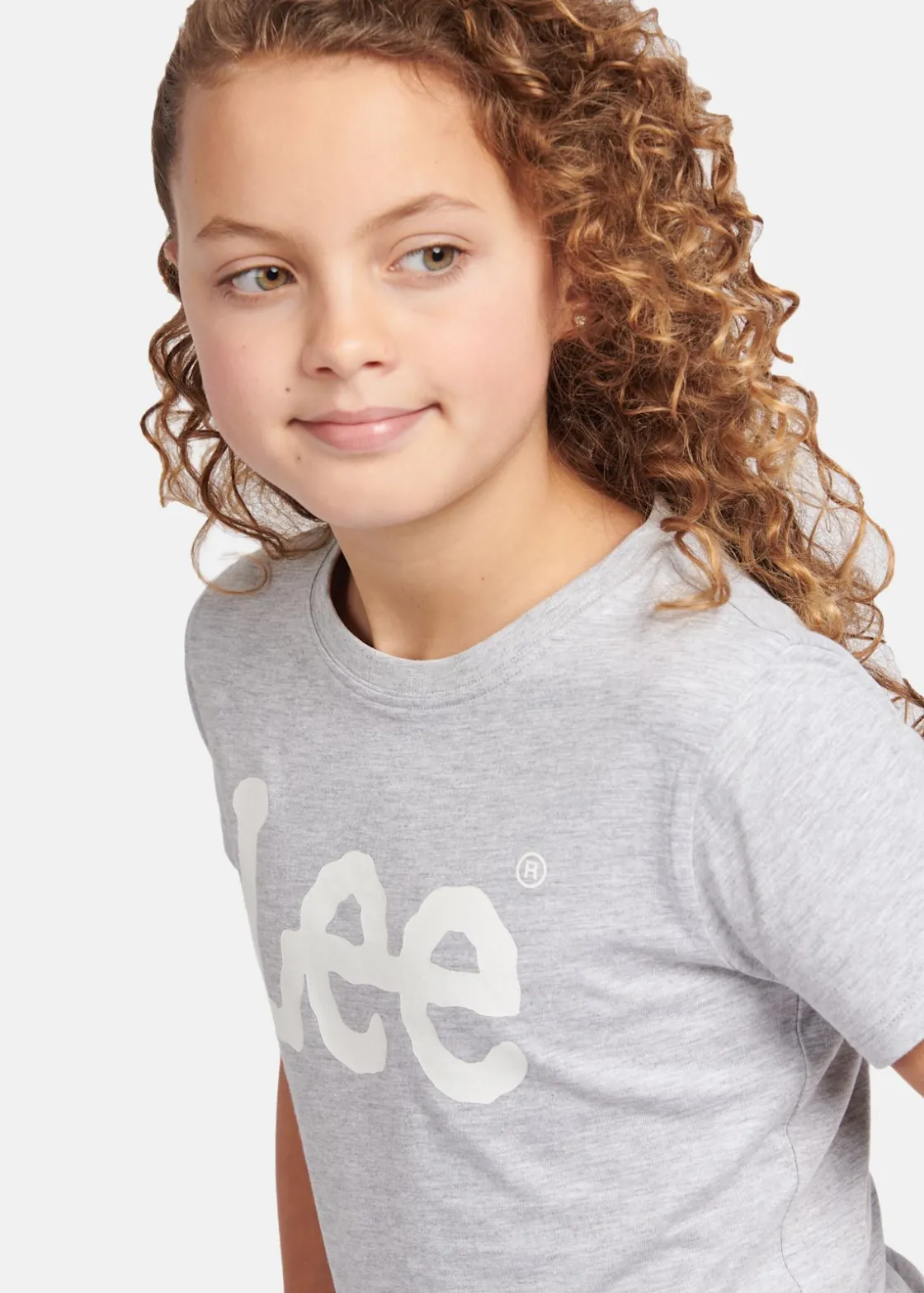 Clearance Lee Kids WOBBLY LEE GRAPHIC TSHIRT Pearl Grey Marl