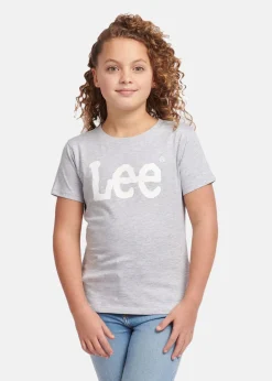 Clearance Lee Kids WOBBLY LEE GRAPHIC TSHIRT Pearl Grey Marl