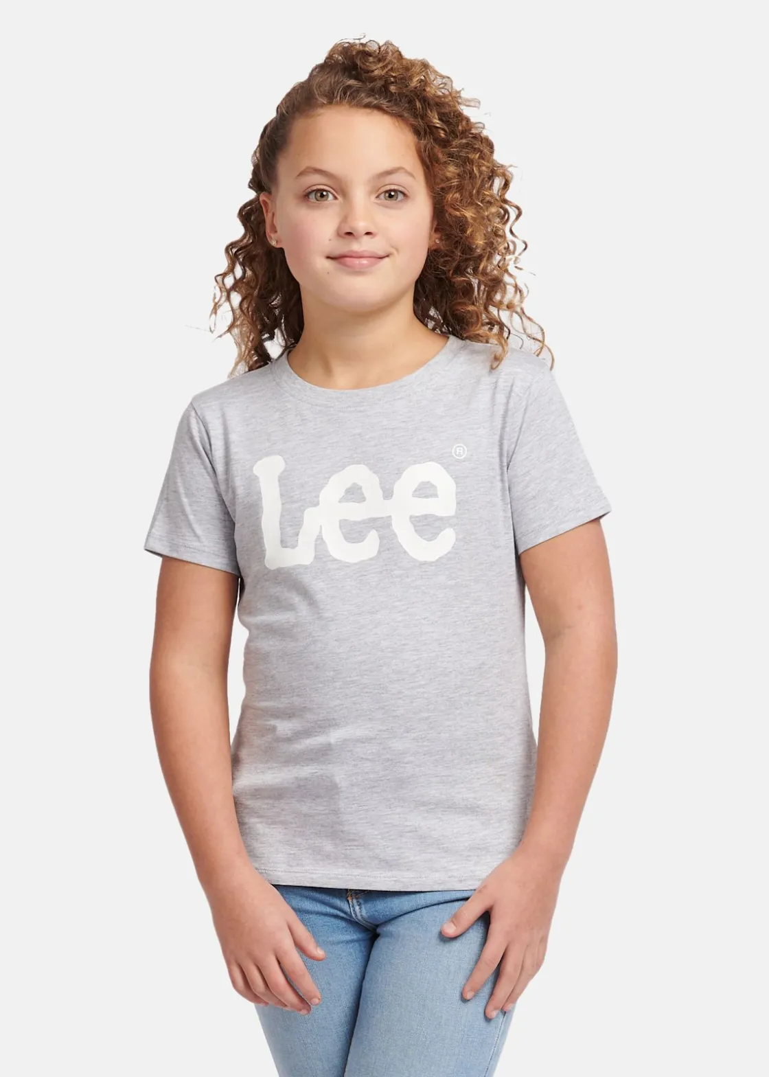 Clearance Lee Kids WOBBLY LEE GRAPHIC TSHIRT Pearl Grey Marl