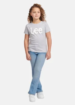 Clearance Lee Kids WOBBLY LEE GRAPHIC TSHIRT Pearl Grey Marl