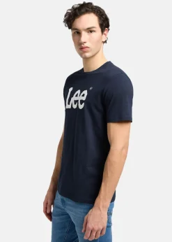 Lee WOBBLY_LOGO_TEE NAVY_DROP BLUE