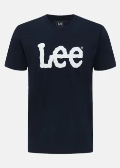 Lee WOBBLY_LOGO_TEE NAVY_DROP BLUE