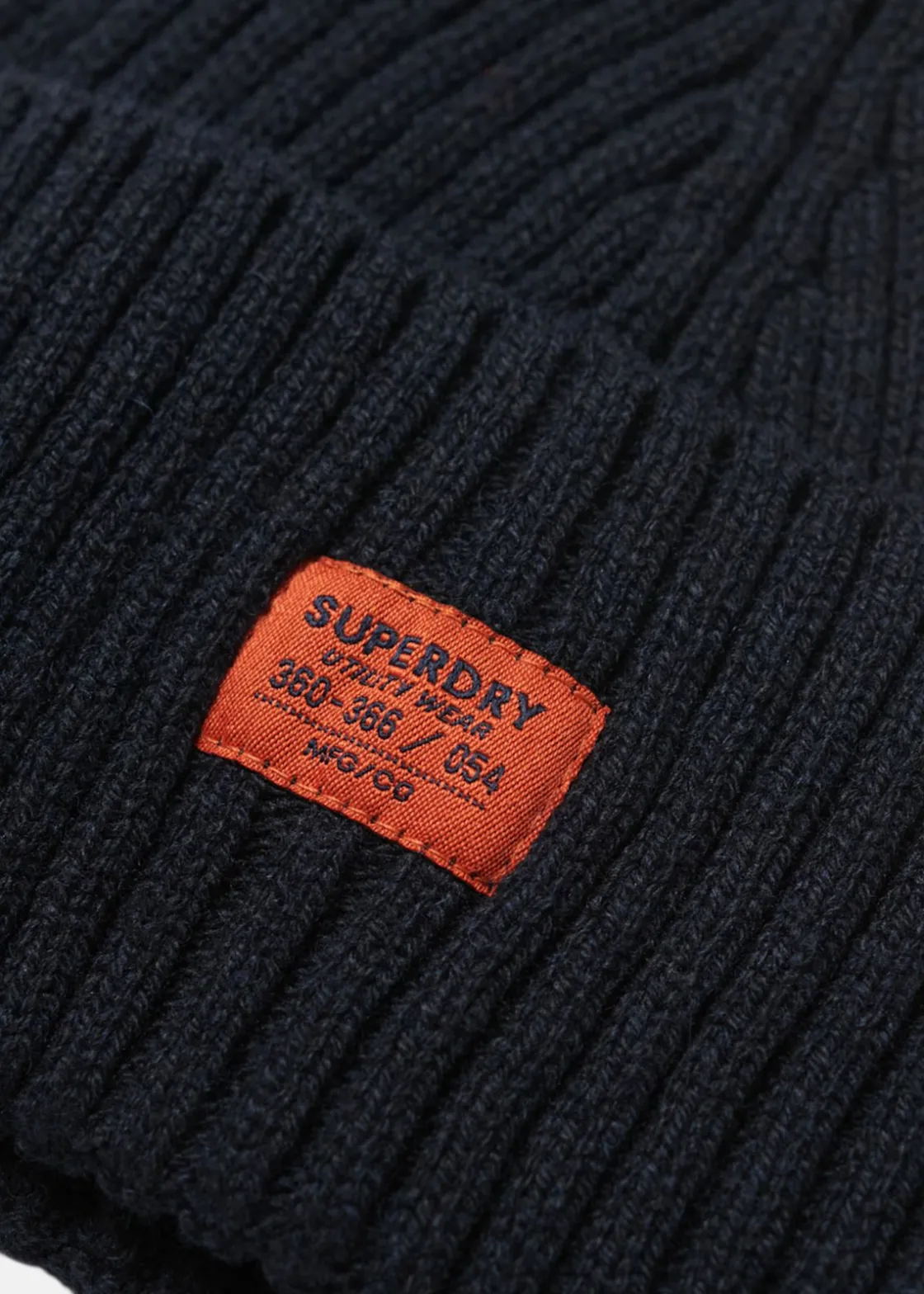 Best Superdry WORKWEAR KNITTED BEANIE HAT Eclipse Navy