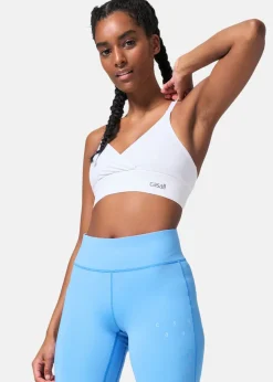 Sale Casall Wrap Sports Bra White