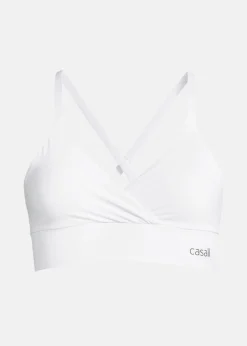 Sale Casall Wrap Sports Bra White