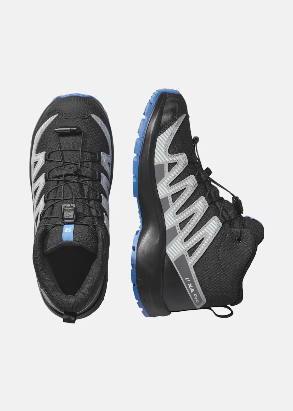 New Salomon XA PRO V8 MID WP J Black / Monument / French Blue