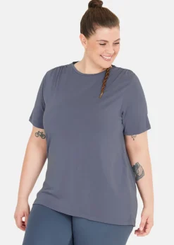 Clearance Q-collection Zamilla W Loose Fit S/S Tee Folkstone Gray