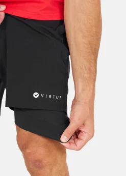 Virtus Zayne M 2-in-1 Shorts Black